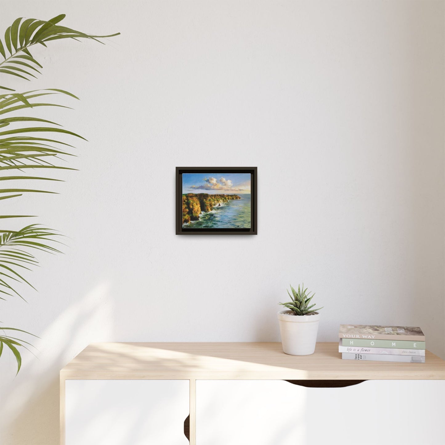 Cliffs of Moher wall art showcasing the dramatic Irish coastline, printed on high-quality canvas to bring natural beauty into your home décor.