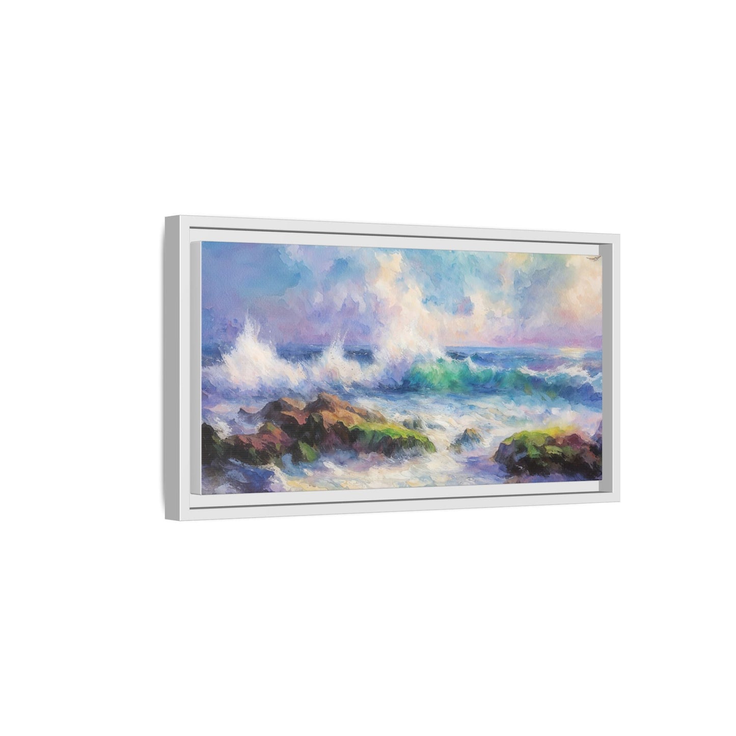 Achill Shoreline wcol wall art showcasing the stunning Irish coastal landscape, printed on high-quality canvas for a timeless and serene addition to your home décor.