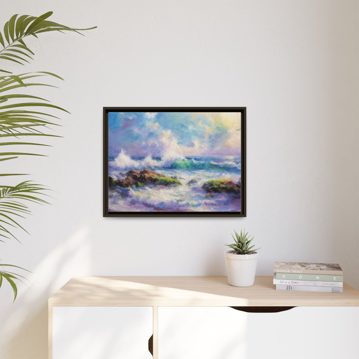 Achill Shoreline wcol wall art showcasing the stunning Irish coastal landscape, printed on high-quality canvas for a timeless and serene addition to your home décor.