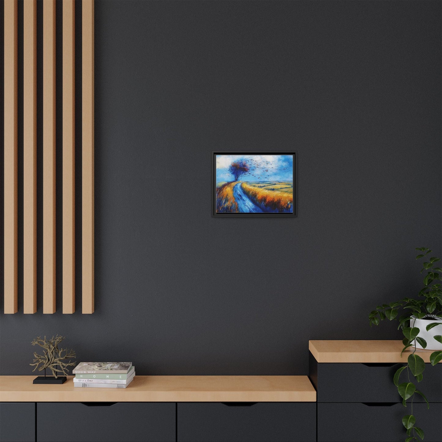 Autumn Leaves in Premium Pinewood Frame and Timeless Home Décor