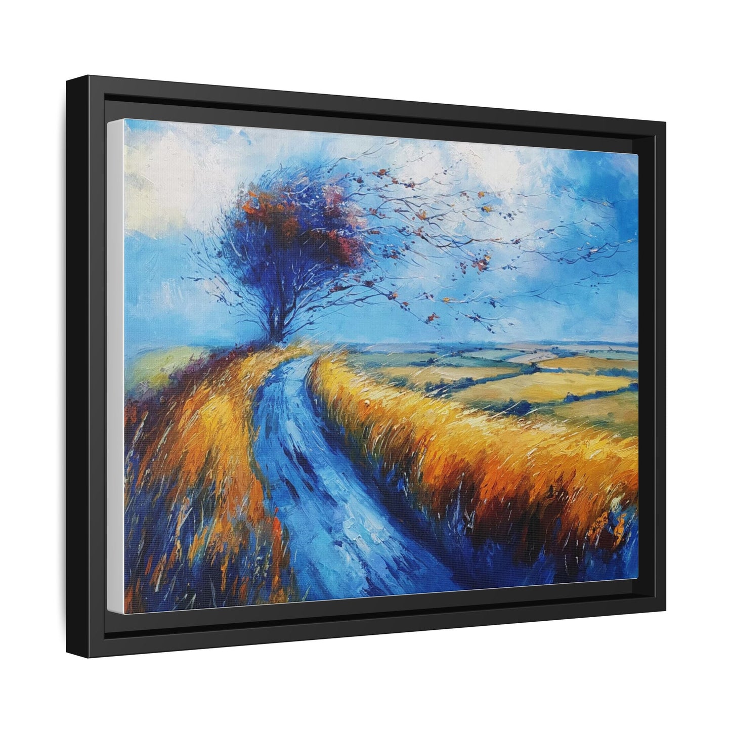 Autumn Leaves in Premium Pinewood Frame and Timeless Home Décor