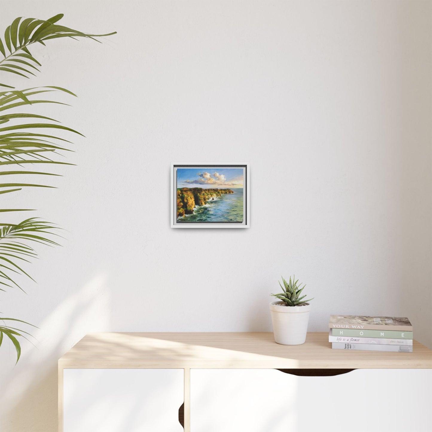 Cliffs of Moher wall art showcasing the dramatic Irish coastline, printed on high-quality canvas to bring natural beauty into your home décor.
