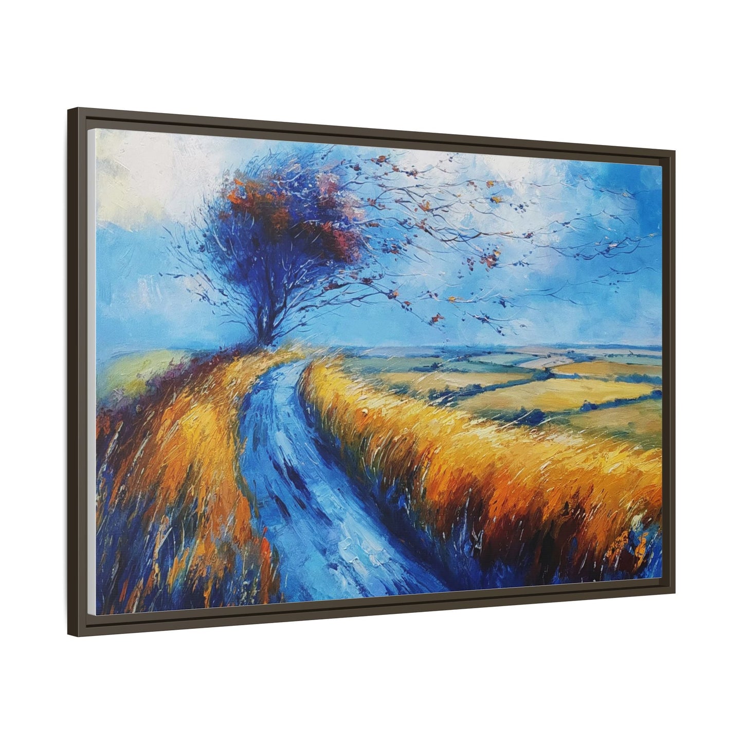 Autumn Leaves in Premium Pinewood Frame and Timeless Home Décor