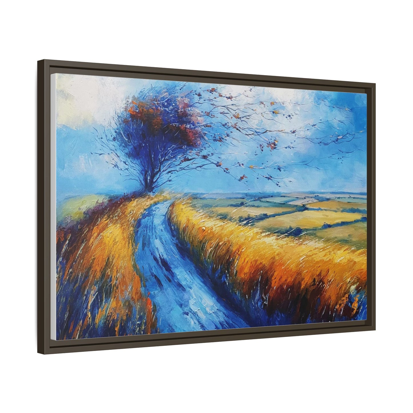 Autumn Leaves in Premium Pinewood Frame and Timeless Home Décor