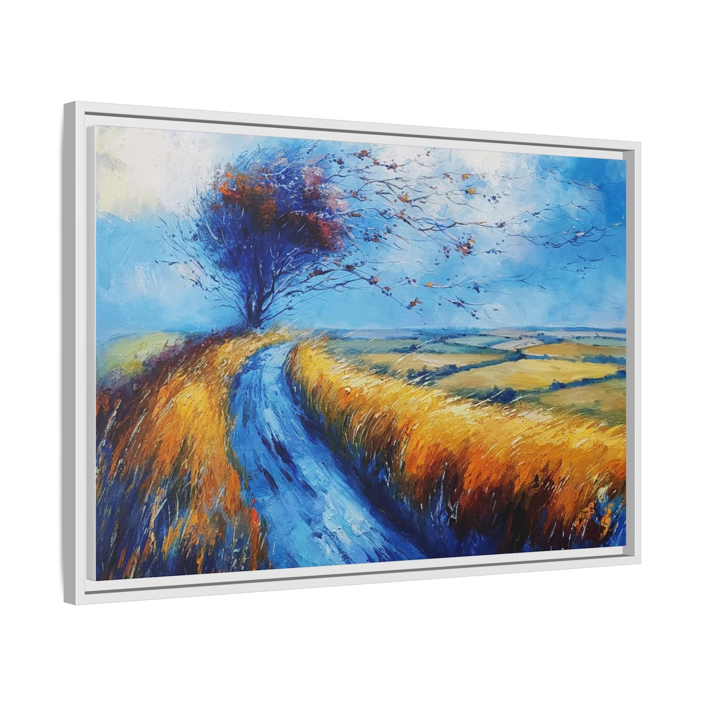 Autumn Leaves in Premium Pinewood Frame and Timeless Home Décor
