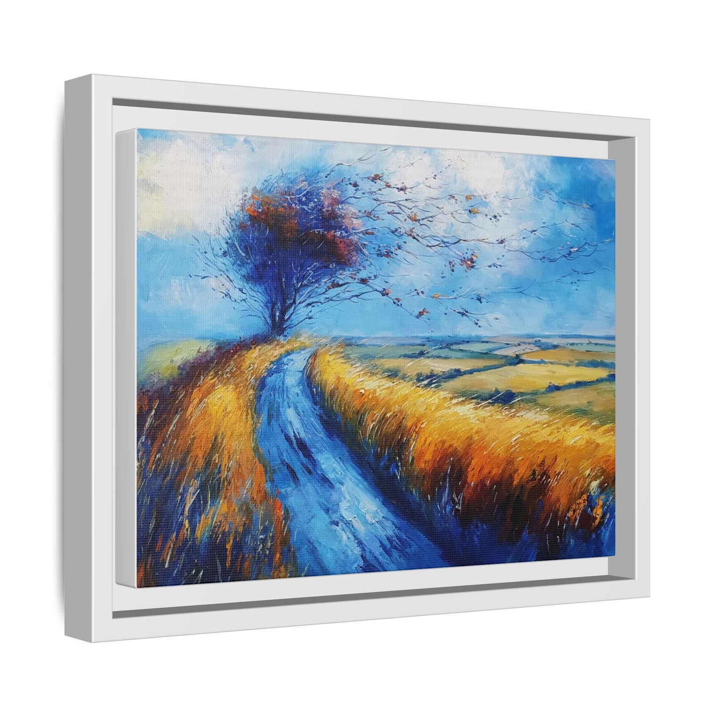 Autumn Leaves in Premium Pinewood Frame and Timeless Home Décor