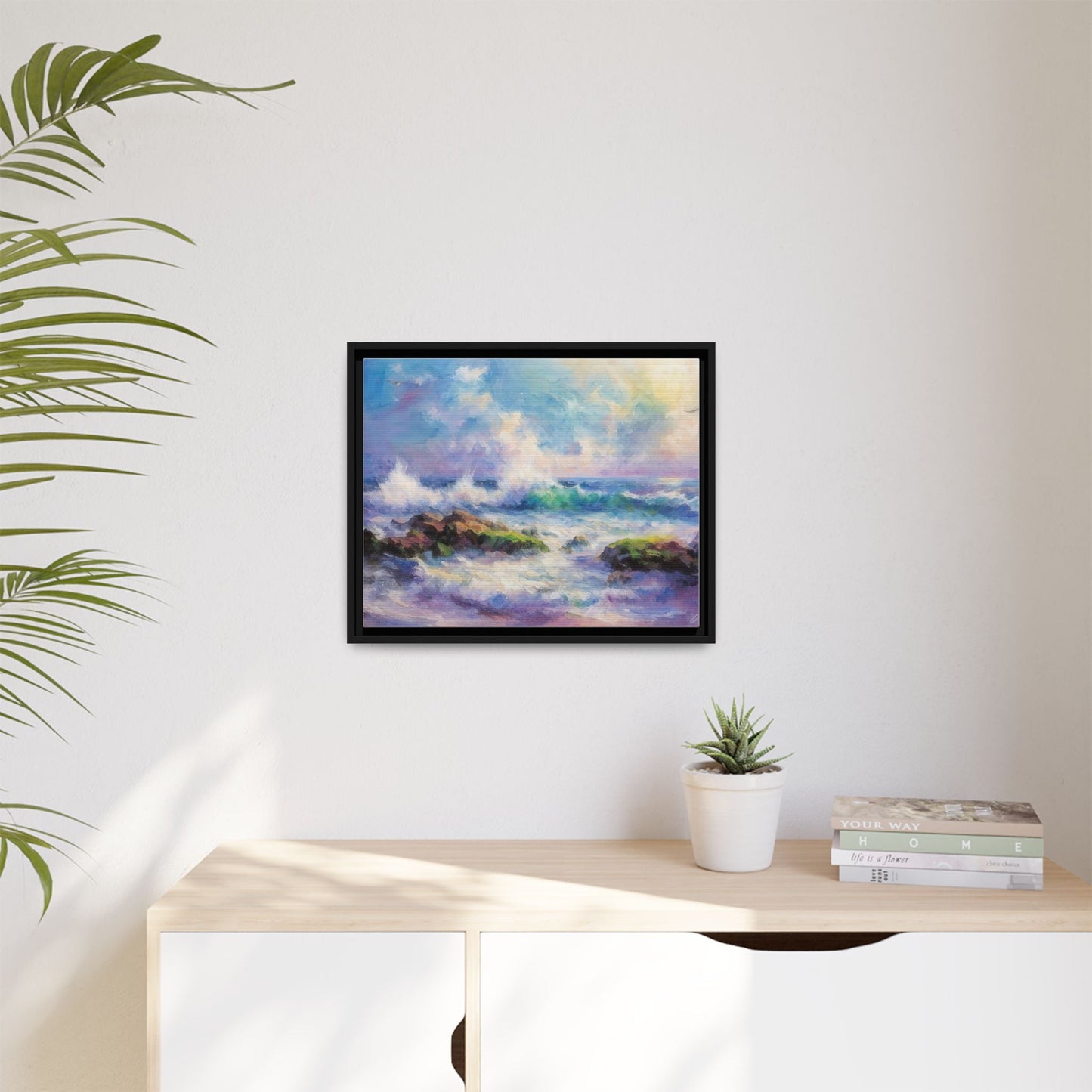 Achill Shoreline wcol wall art showcasing the stunning Irish coastal landscape, printed on high-quality canvas for a timeless and serene addition to your home décor.