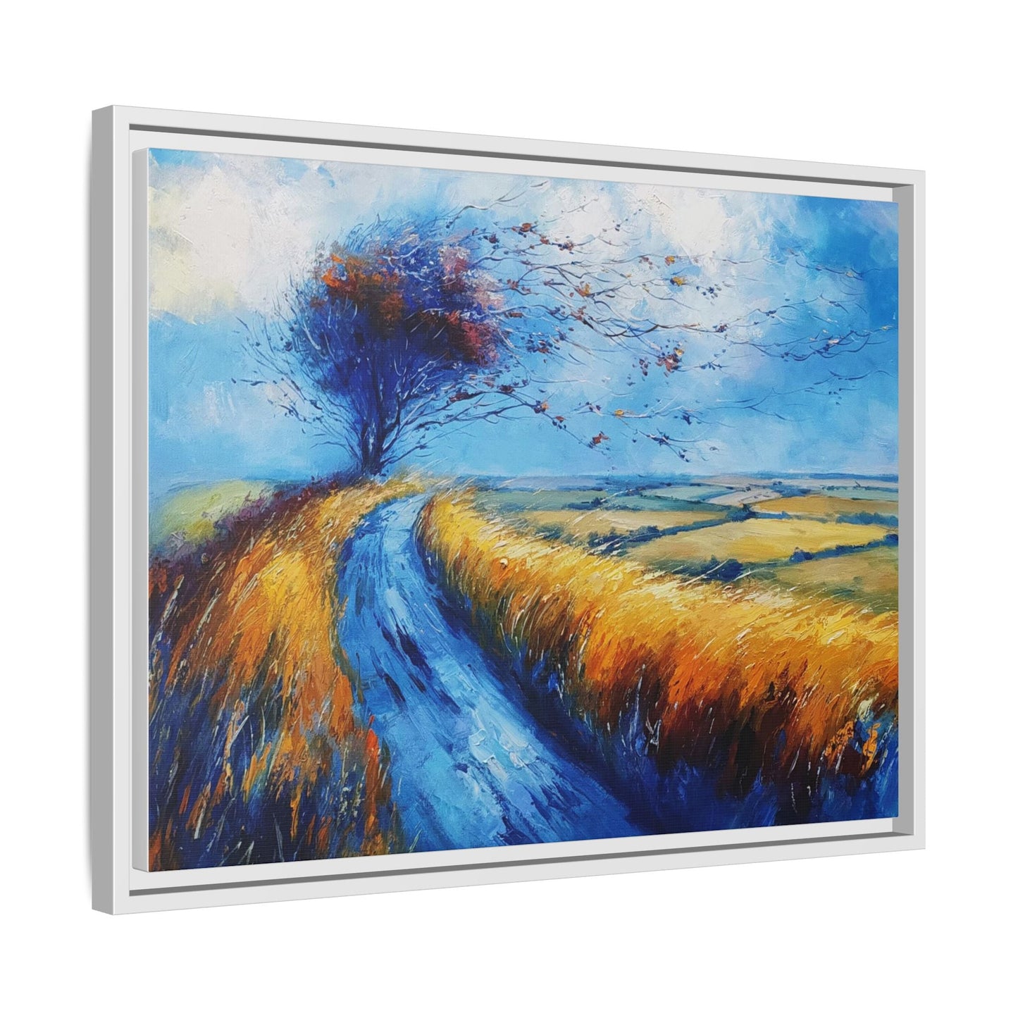 Autumn Leaves in Premium Pinewood Frame and Timeless Home Décor