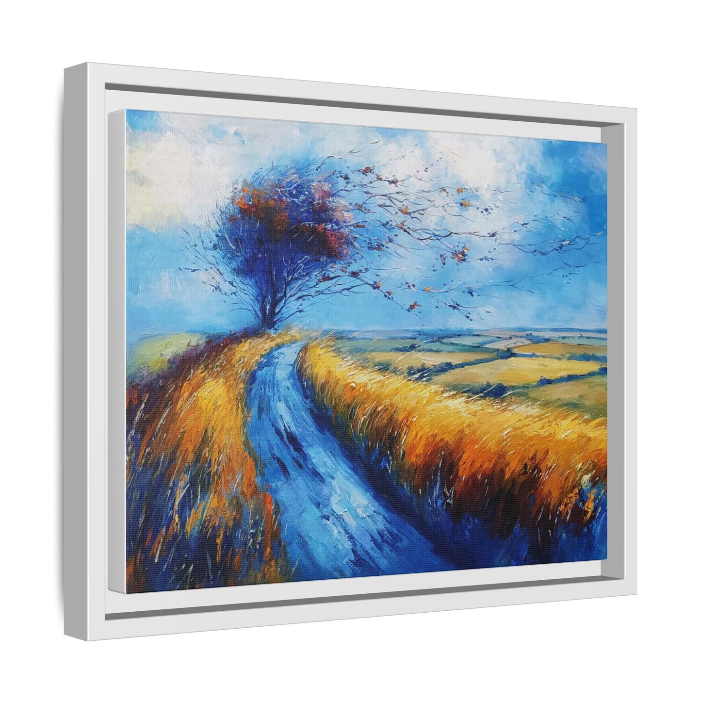 Autumn Leaves in Premium Pinewood Frame and Timeless Home Décor