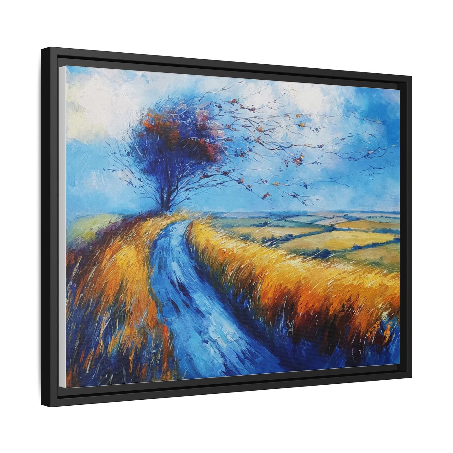 Autumn Leaves in Premium Pinewood Frame and Timeless Home Décor