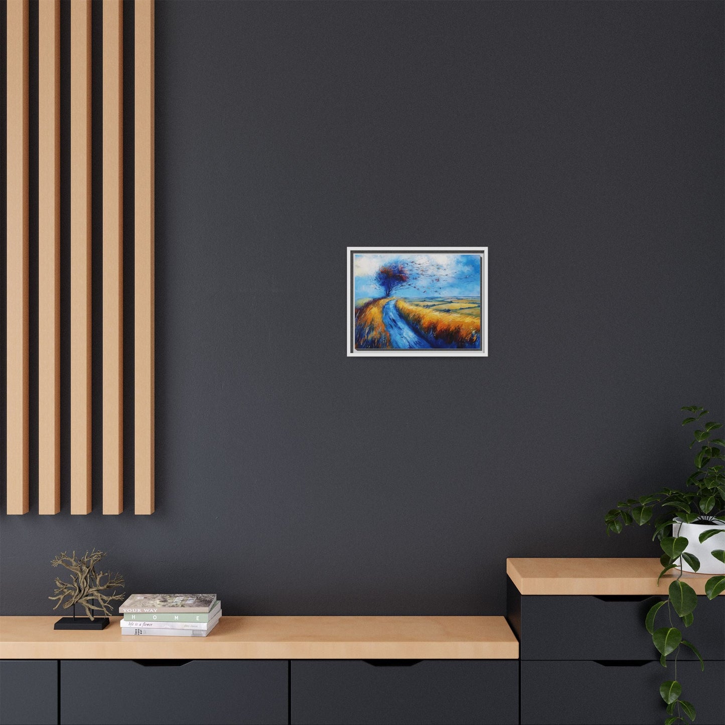 Autumn Leaves in Premium Pinewood Frame and Timeless Home Décor