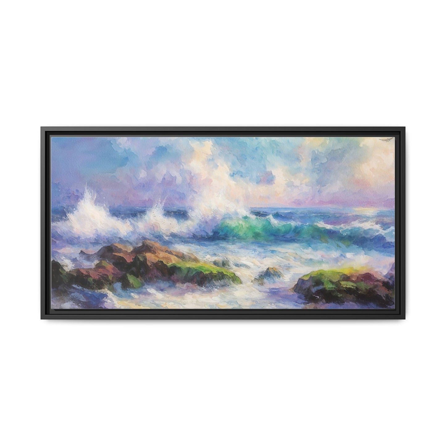 Achill Shoreline wcol wall art showcasing the stunning Irish coastal landscape, printed on high-quality canvas for a timeless and serene addition to your home décor.