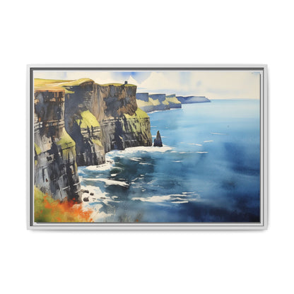 Cliffs of Moher Midday Sun - Beautiful Coastal Landscape Canvas Print