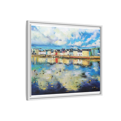 Galway Reflections wall art featuring serene Irish landscapes and water reflections, framed in premium quality wood.