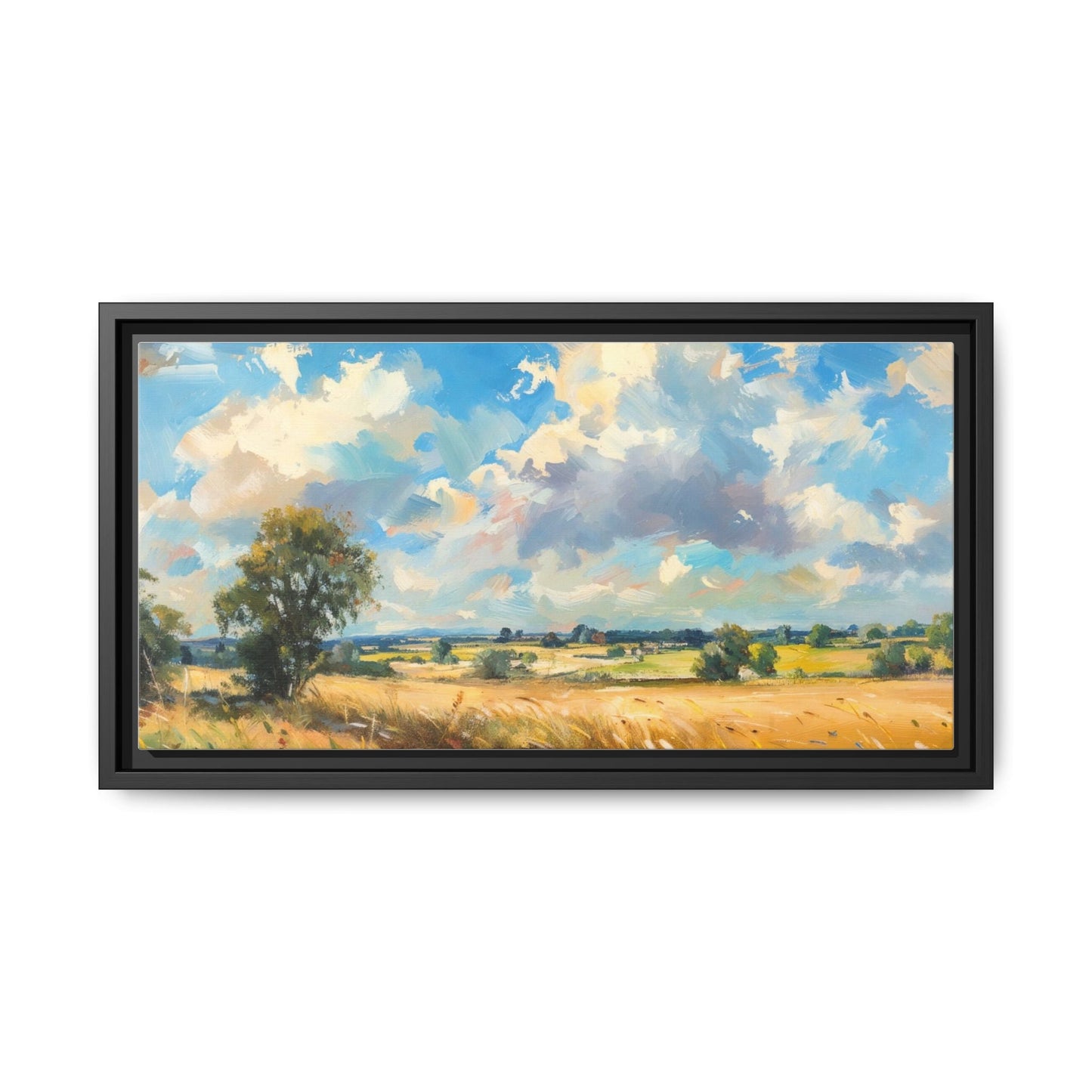 Summer Fields County Mayo Wall Art - Vibrant Irish Landscape Canvas Print