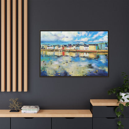 Galway Reflections wall art featuring serene Irish landscapes and water reflections, framed in premium quality wood.