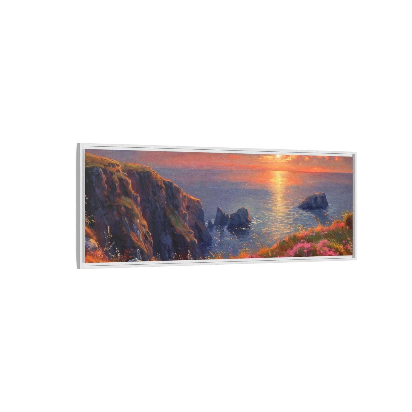 End of The Day wall art featuring a serene sunset landscape, printed on high-quality canvas to bring peaceful beauty and warmth to your home décor.