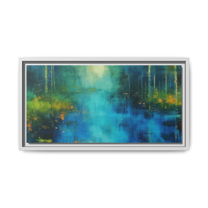 Symphony in Blue - Vibrant Abstract Canvas Print for Stylish Home Décor