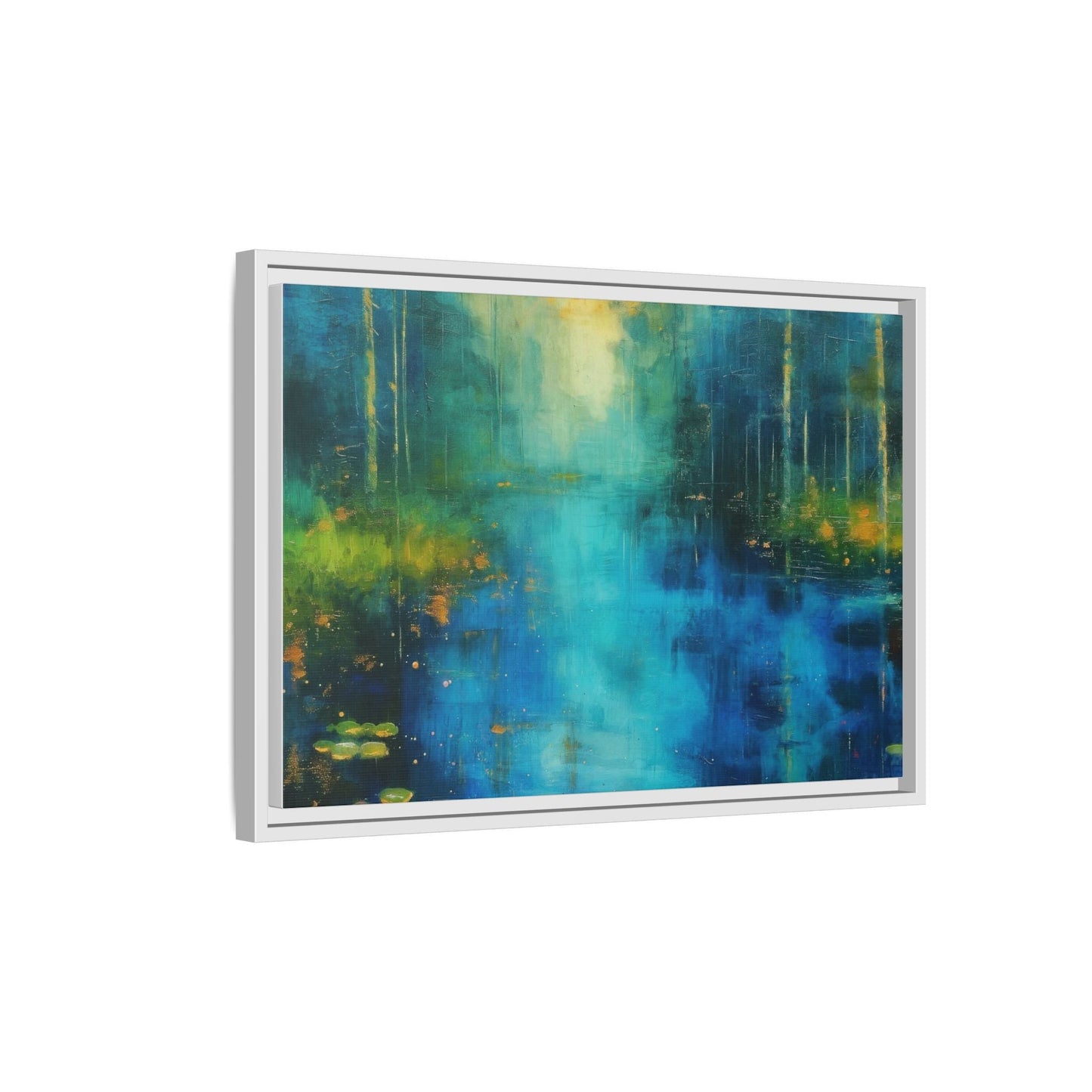 Symphony in Blue - Vibrant Abstract Canvas Print for Stylish Home Décor