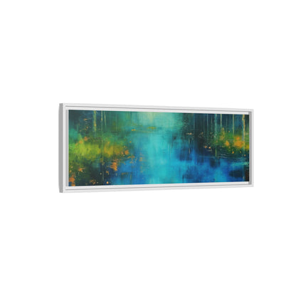 Symphony in Blue - Vibrant Abstract Canvas Print for Stylish Home Décor