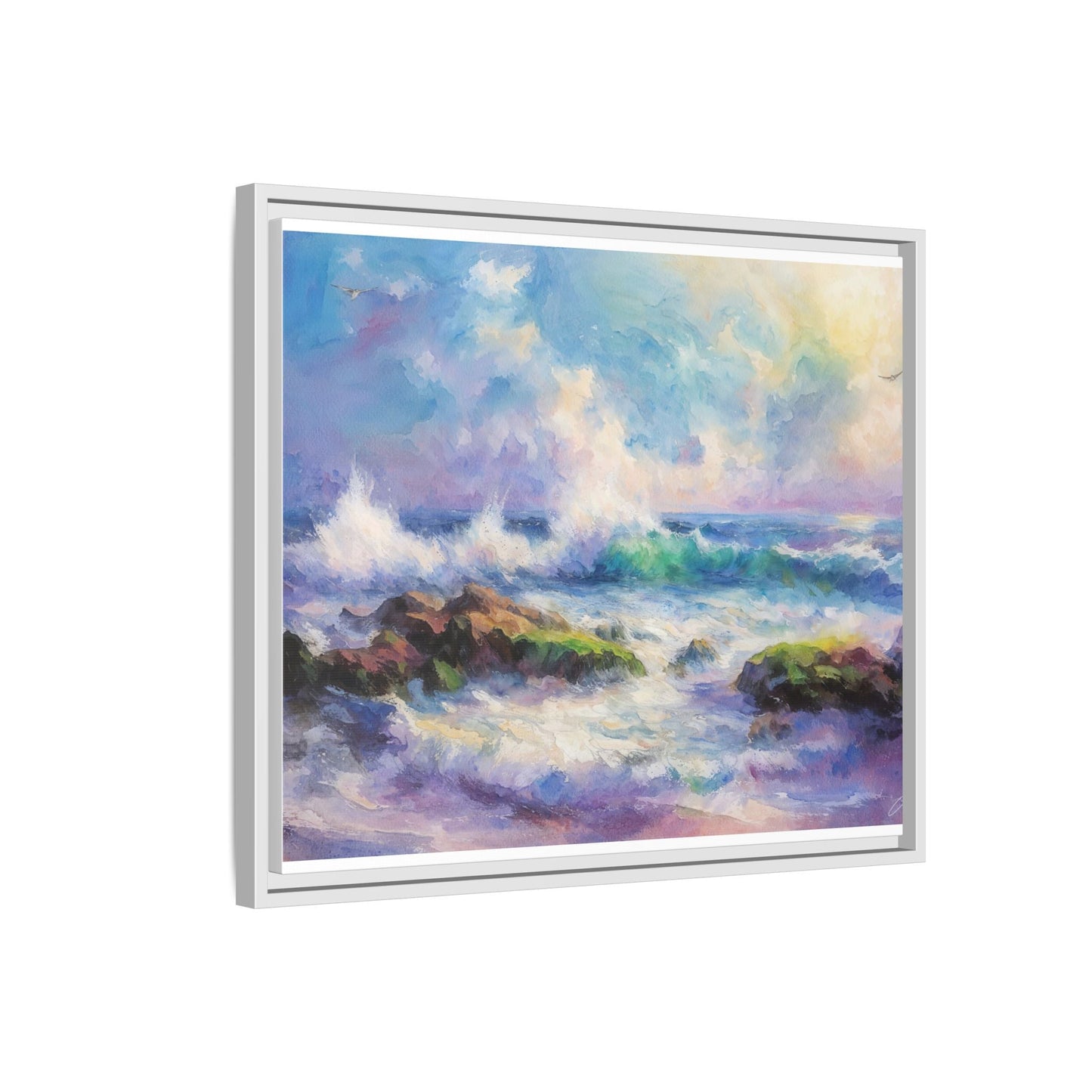 Achill Shoreline wcol wall art showcasing the stunning Irish coastal landscape, printed on high-quality canvas for a timeless and serene addition to your home décor.