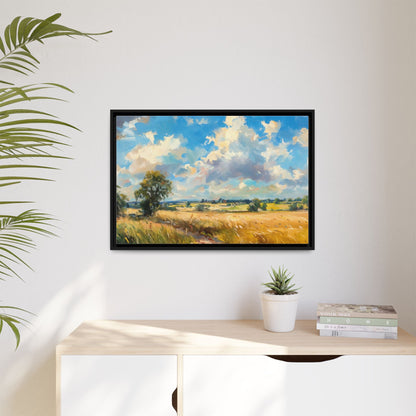 Summer Fields County Mayo Wall Art - Vibrant Irish Landscape Canvas Print