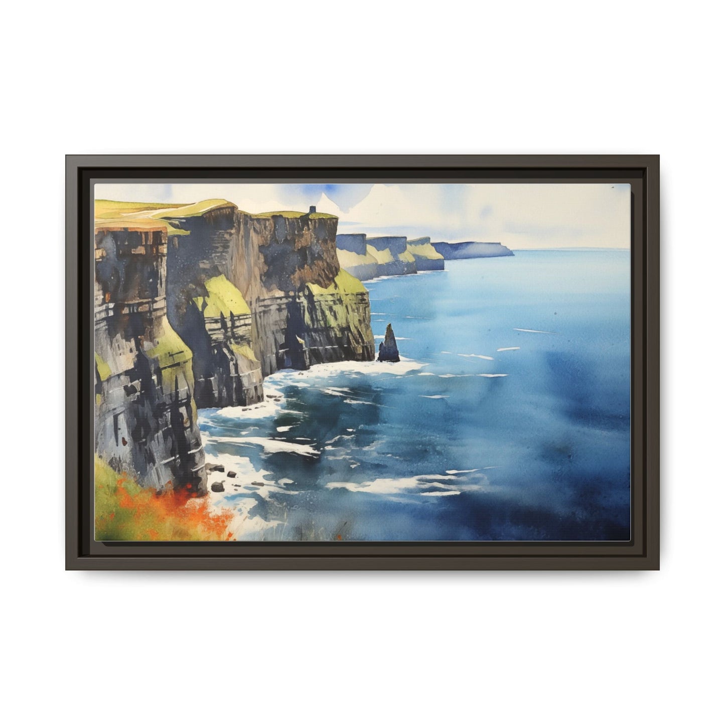 Cliffs of Moher Midday Sun - Beautiful Coastal Landscape Canvas Print