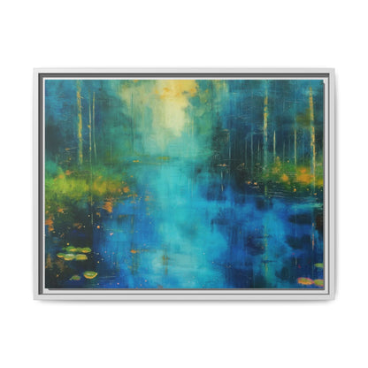 Symphony in Blue - Vibrant Abstract Canvas Print for Stylish Home Décor