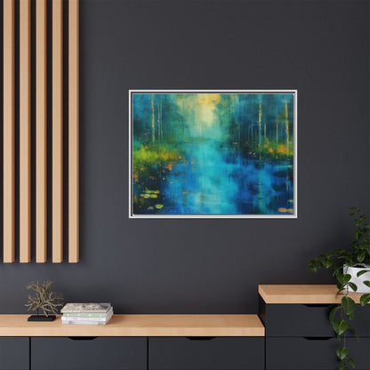 Symphony in Blue - Vibrant Abstract Canvas Print for Stylish Home Décor