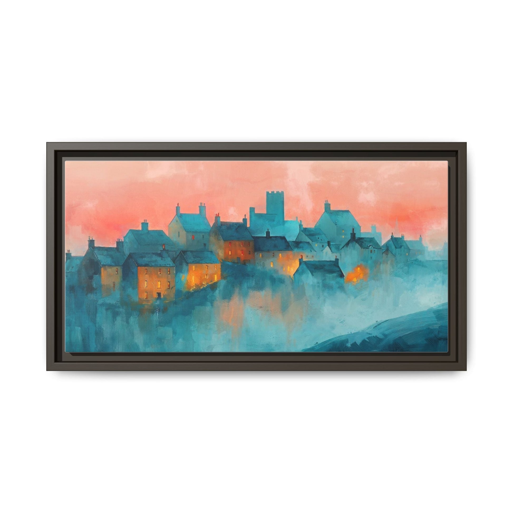 A Castle Town - Beautiful Landscape Canvas Print for Home Décor