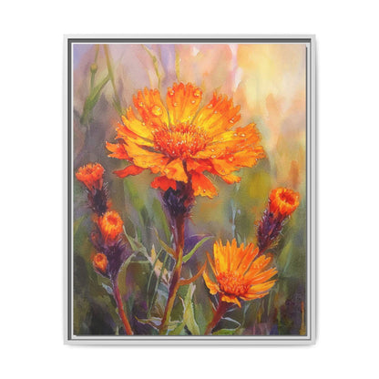 Orange Hawkbit Flower