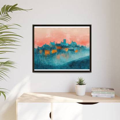 A Castle Town - Beautiful Landscape Canvas Print for all places Décor