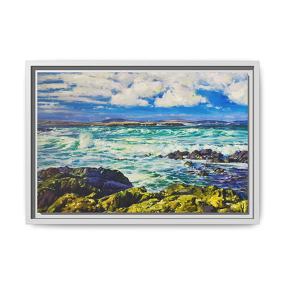 Ballyglass Lighthouse Erris wall art featuring the stunning coastal lighthouse, framed in premium materials for a perfect addition to any living space.