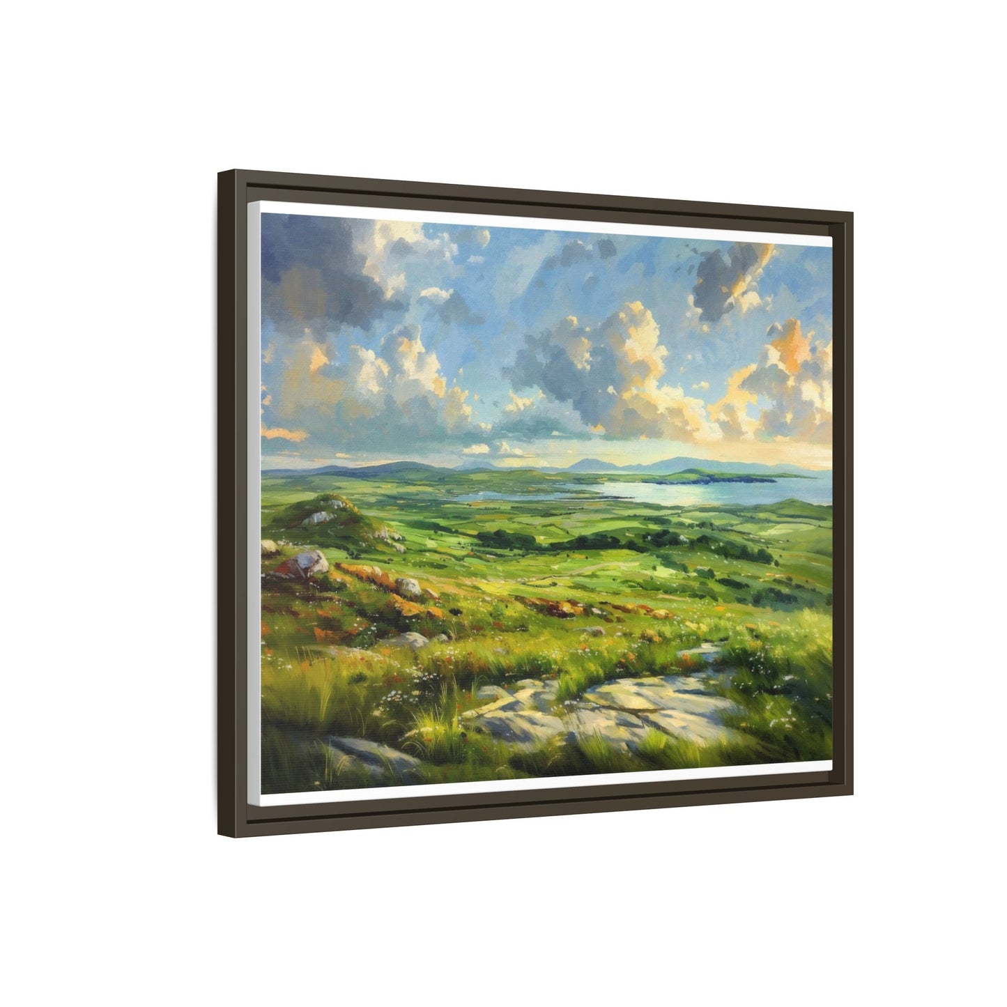 Wild Atlantic Summer Vista Wall Art - Breathtaking Coastal Landscape for Home Décor