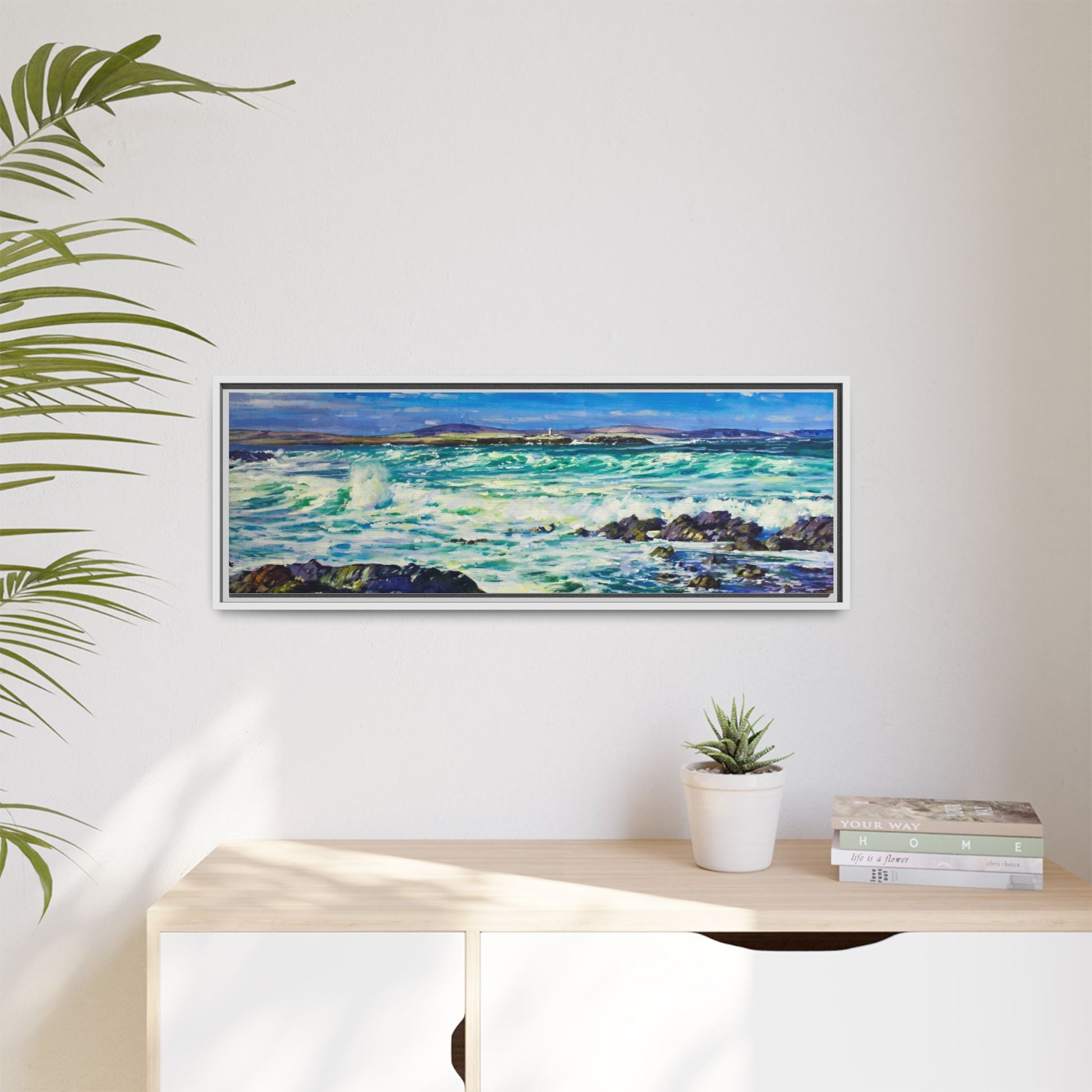 Ballyglass Lighthouse Erris wall art featuring the stunning coastal lighthouse, framed in premium materials for a perfect addition to any living space.