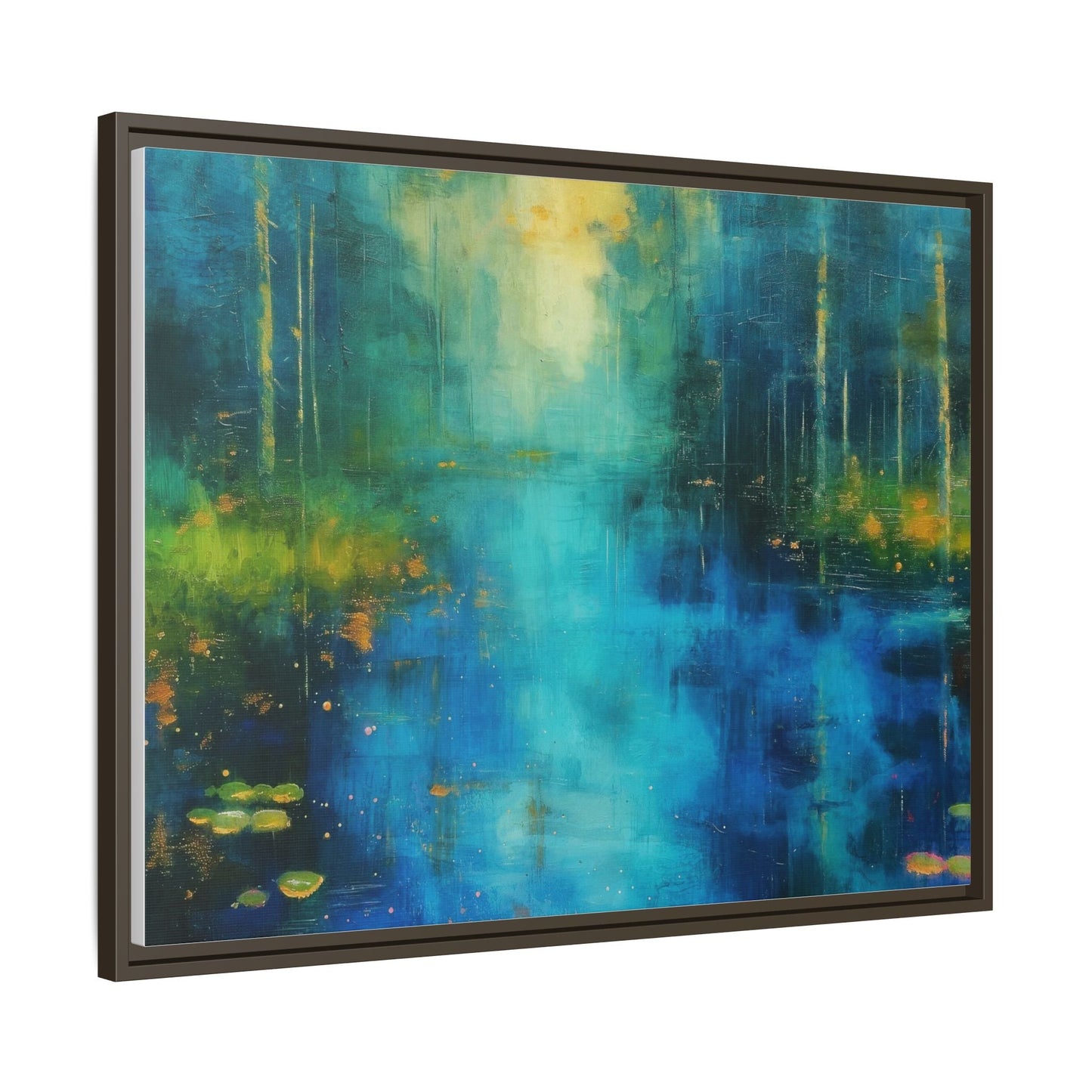 Symphony in Blue - Vibrant Abstract Canvas Print for Stylish Home Décor