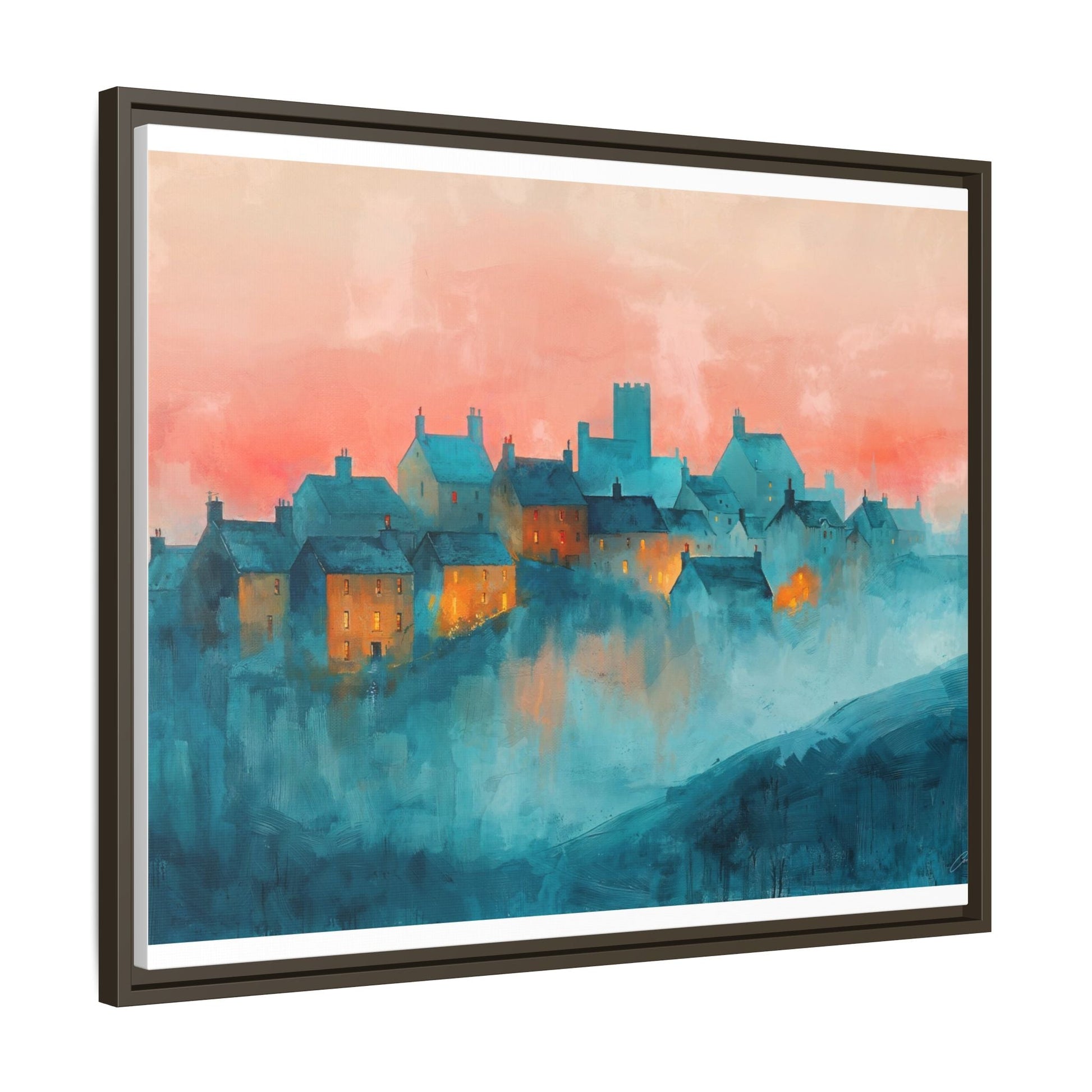 A Castle Town - Beautiful Landscape Canvas Print for all places Décor