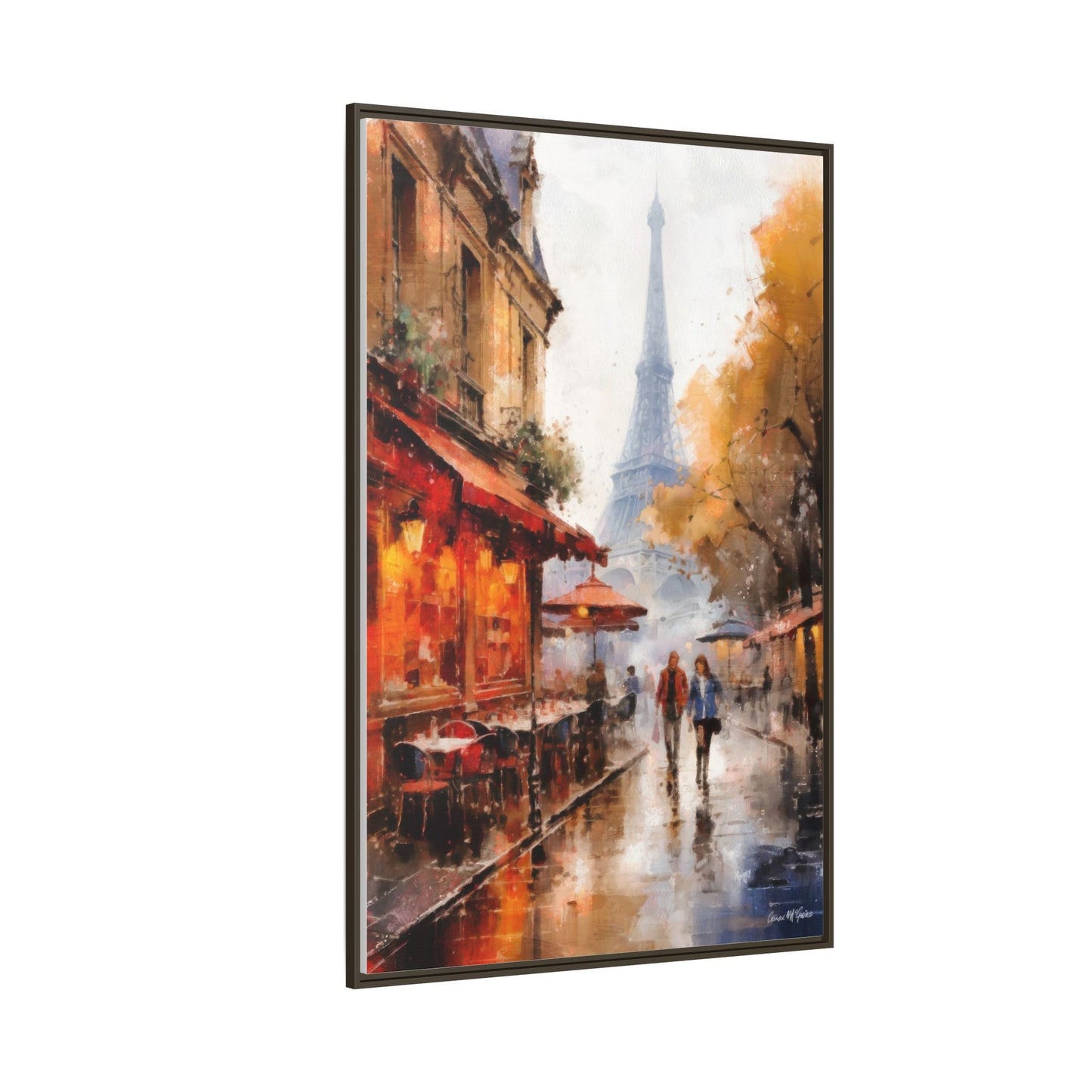 Eiffel Tower wall art featuring the iconic Paris landmark, printed on high-quality canvas to bring timeless beauty and elegance to your home décor.