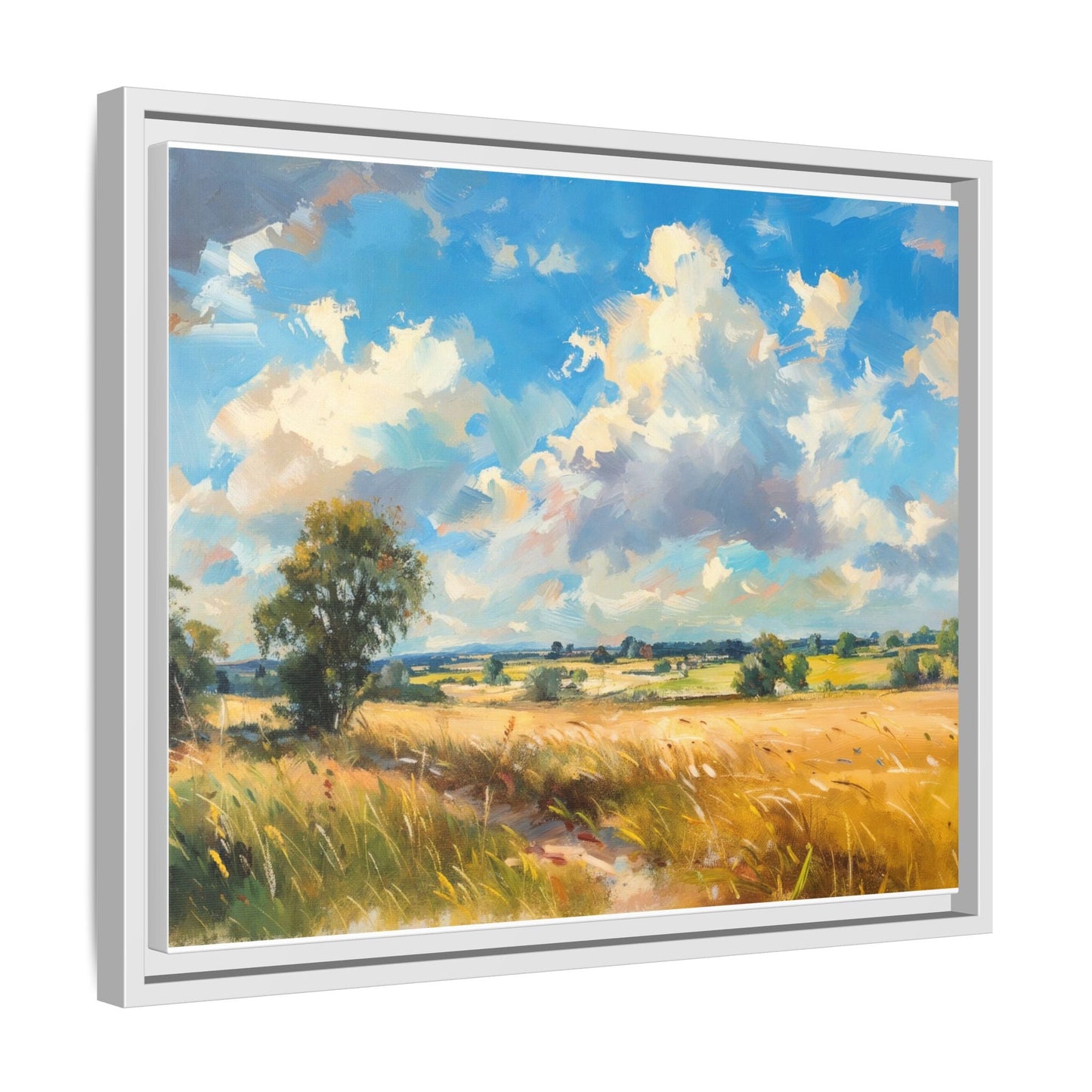 Summer Fields County Mayo Wall Art - Vibrant Irish Landscape Canvas Print