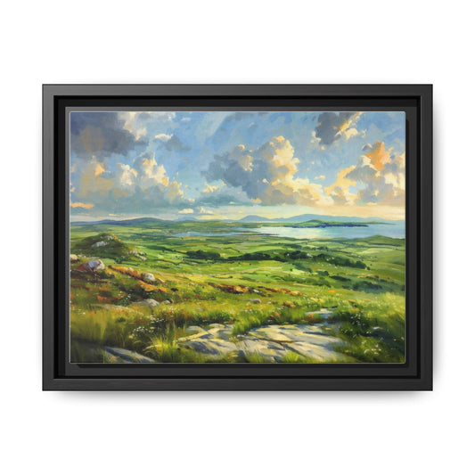 Wild Atlantic Summer Vista Wall Art - Breathtaking Coastal Landscape for Home Décor