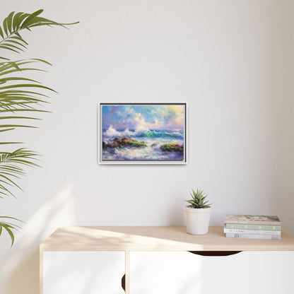 Achill Shoreline wcol wall art showcasing the stunning Irish coastal landscape, printed on high-quality canvas for a timeless and serene addition to your home décor.