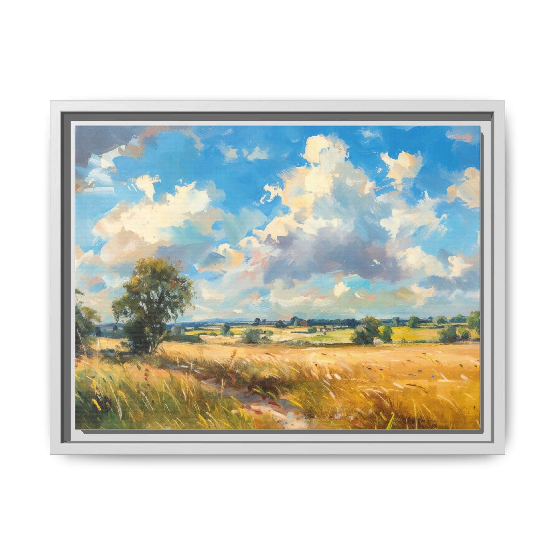 Summer Fields County Mayo Wall Art - Vibrant Irish Landscape Canvas Print