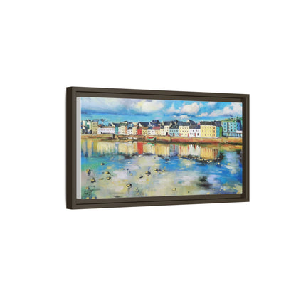 Galway Reflections wall art featuring serene Irish landscapes and water reflections, framed in premium quality wood.