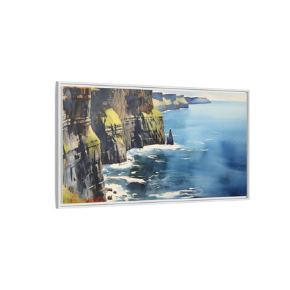 Cliffs of Moher Midday Sun - Beautiful Coastal Landscape Canvas Print