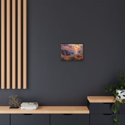 End of The Day wall art featuring a serene sunset landscape, printed on high-quality canvas to bring peaceful beauty and warmth to your home décor.