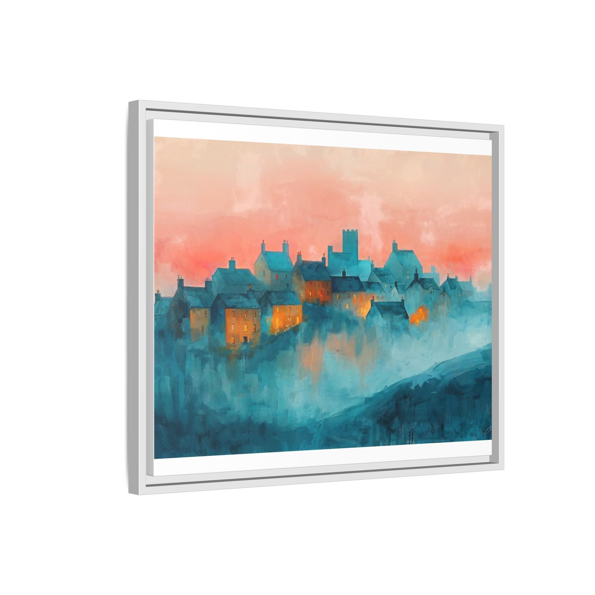 A Castle Town - Beautiful Landscape Canvas Print for all places Décor