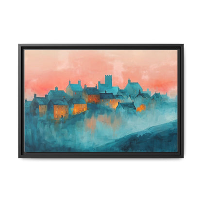 A Castle Town - Beautiful Landscape Canvas Print for Home Décor