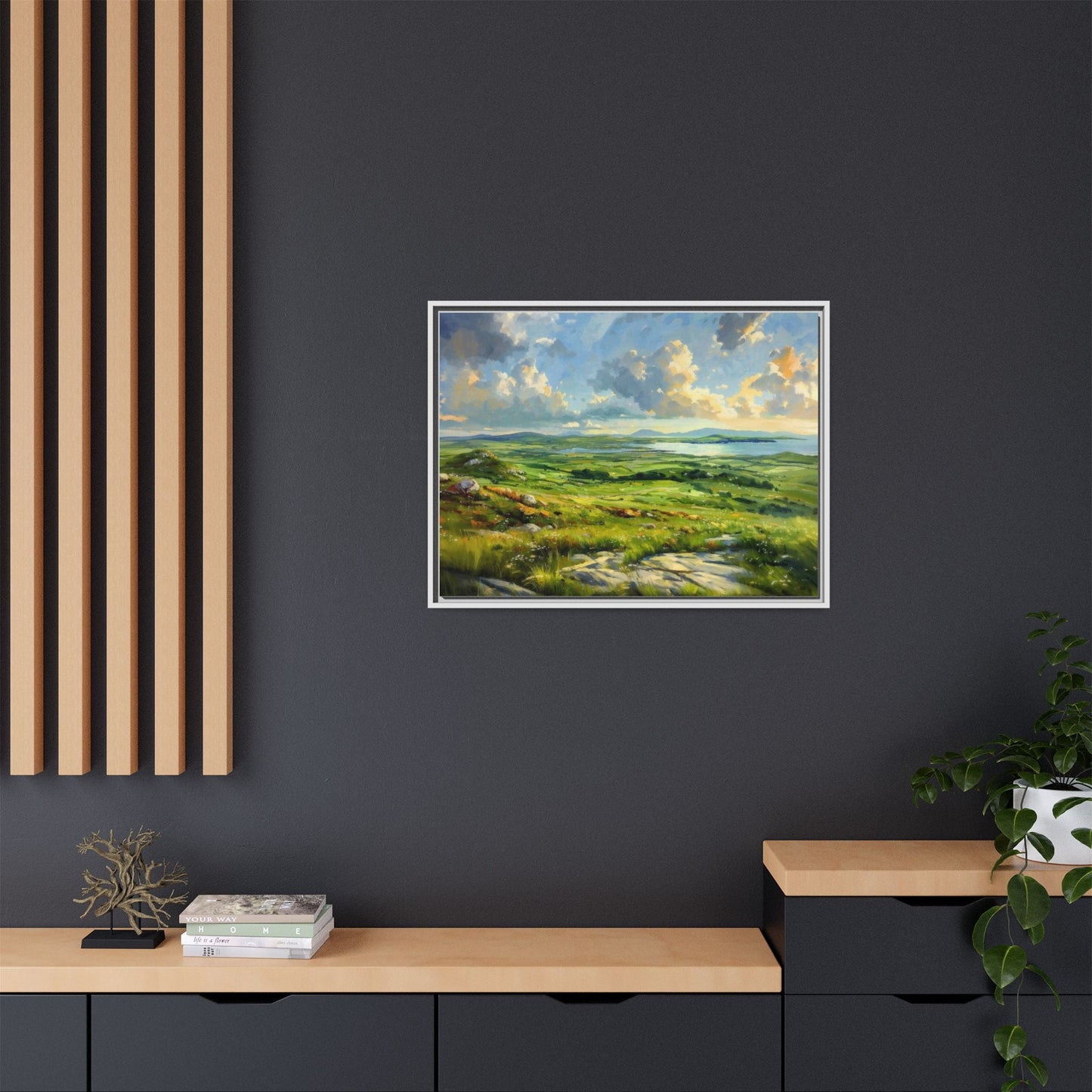 Wild Atlantic Summer Vista Wall Art - Breathtaking Coastal Landscape for Home Décor