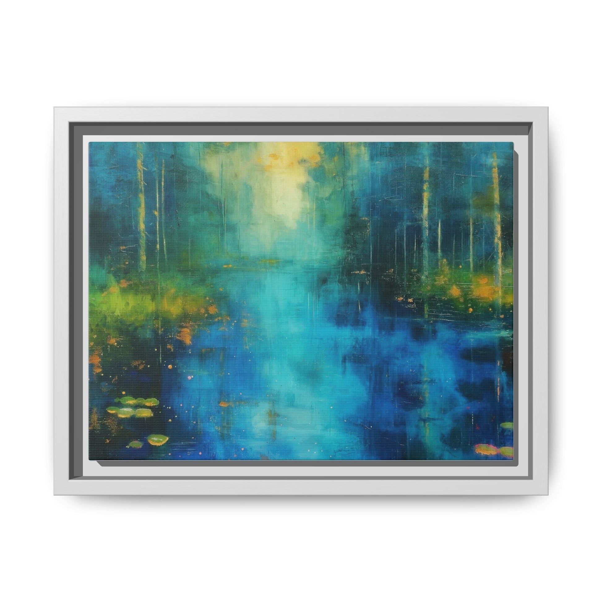 Symphony in Blue - Vibrant Abstract Canvas Print for Stylish Home Décor