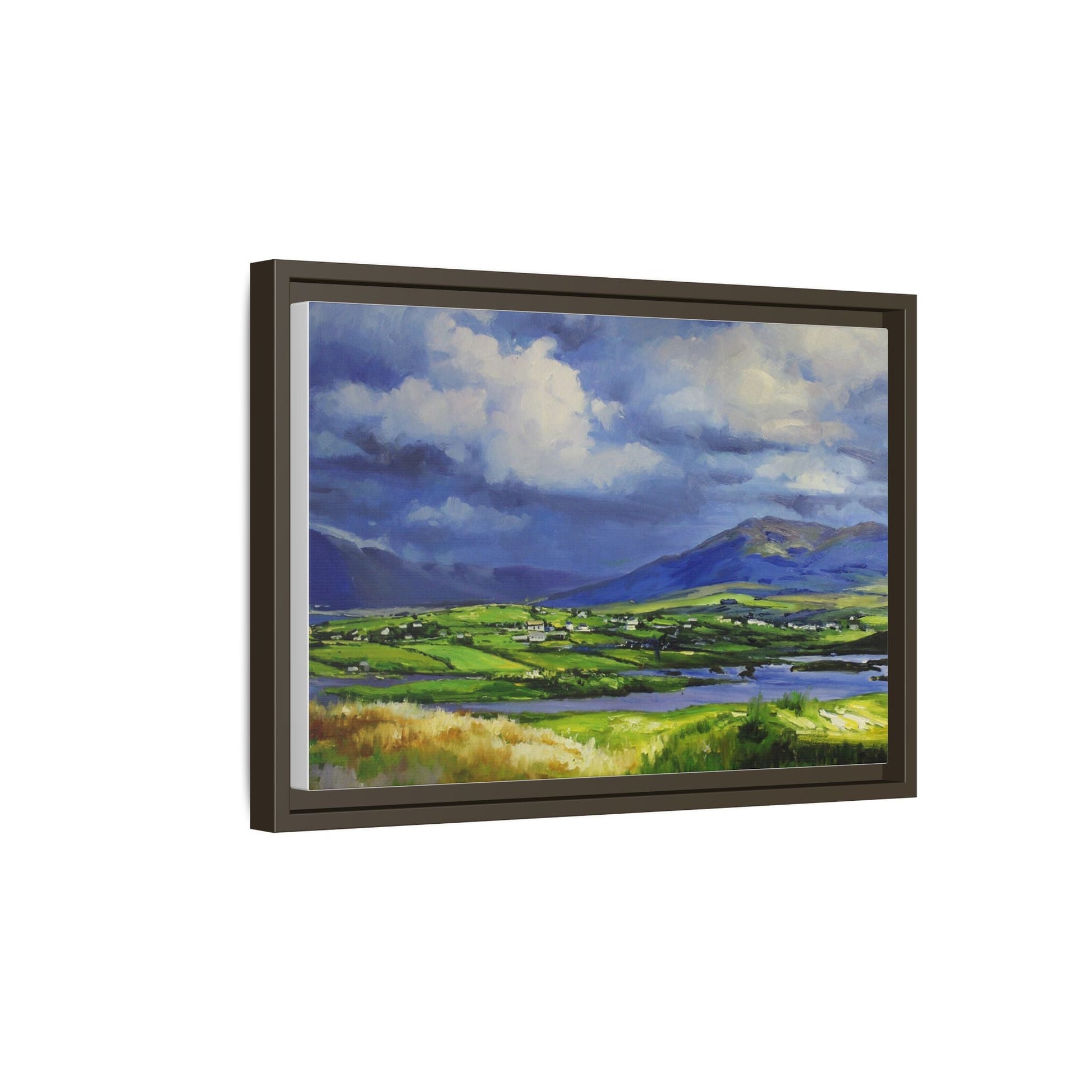 Connemara Fields - Stunning Irish landscape canvas print showcasing the serene beauty of Connemara's fields.